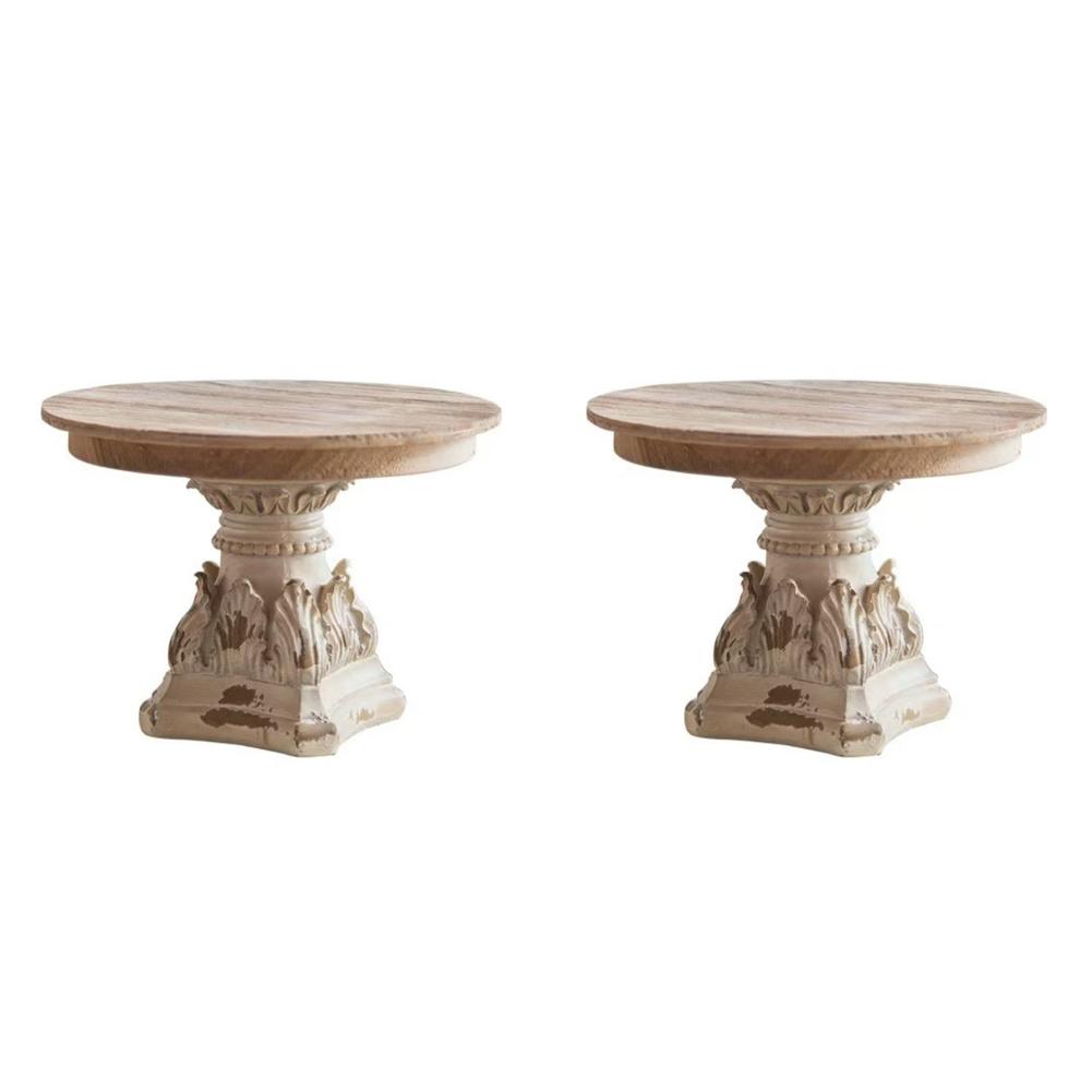 French Wood Tray Multifunction Fruit Tray Wear Resist Vintage Carved Ornament for Wedding Photography Prop Decorations Crafts