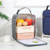 Izolowana torba na lunch o dużej pojemności - Przenośna torba bento z pogrubioną folią aluminiową dla uczniów