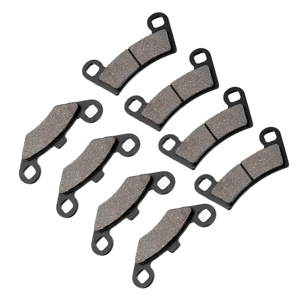 8Pcs Front & Rear Brake Pads Replacement for Polaris RZR 800 2008
