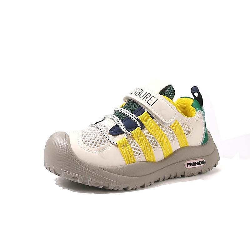 

Boys sports shoes 2025 spring and autumn new girls net shoes children s mesh breathable casual shoes medium and older children s running shoes 32-37 yards, 6 pairs in one hand жёлтый