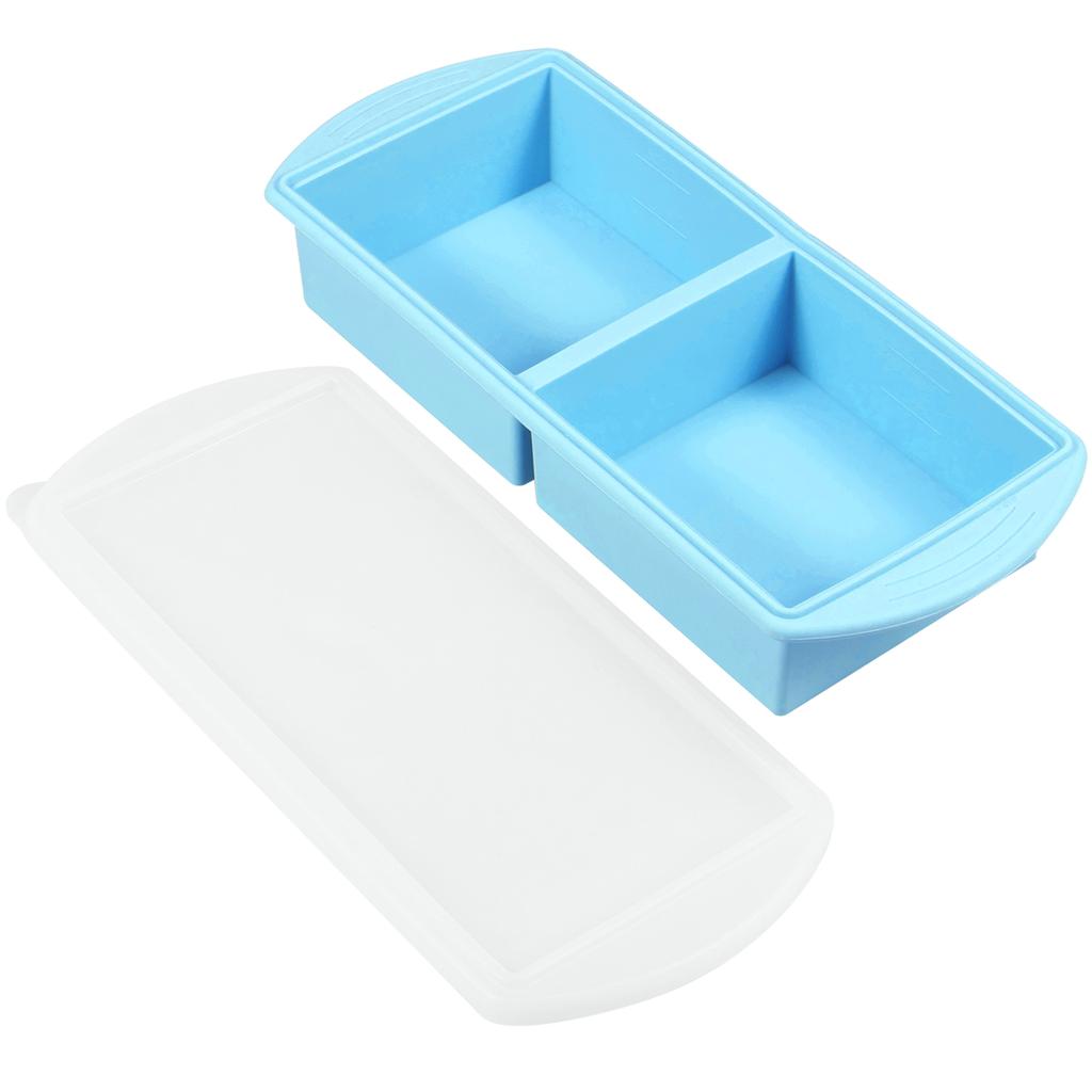 New Freeze Preservation Mold Giant Large Silicone Ice Cube Tray Mold with Lid Food Storage Container Baking Mold Kitchen Tools
