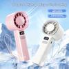 High-Speed 120 Settings Digital Display Handheld Fan Mini Portable USB Rechargeable Electric Fan for Outdoor Travel