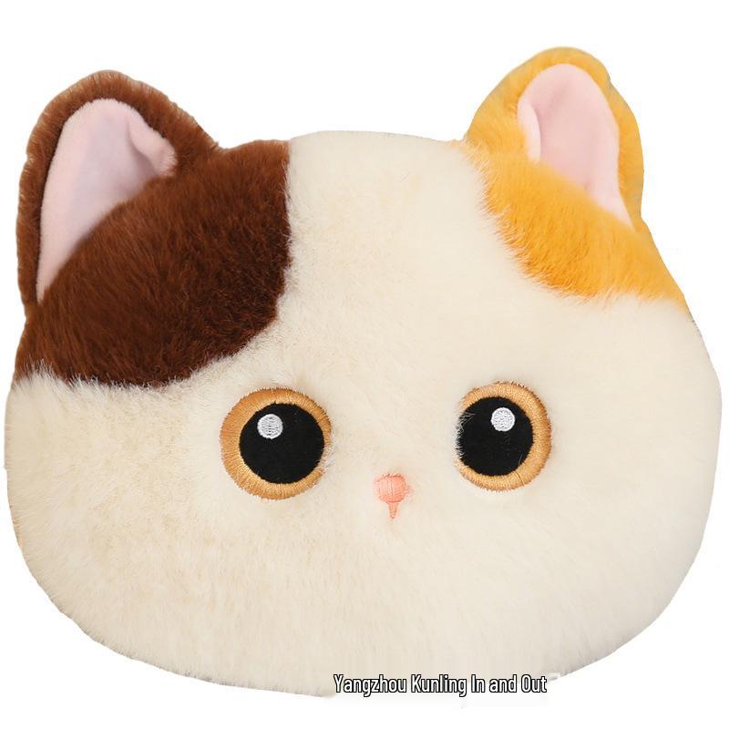 Borsa a tracolla in peluche gatto nero tricolore - Borsa a spalla carina, versatile e regalo di compleanno.