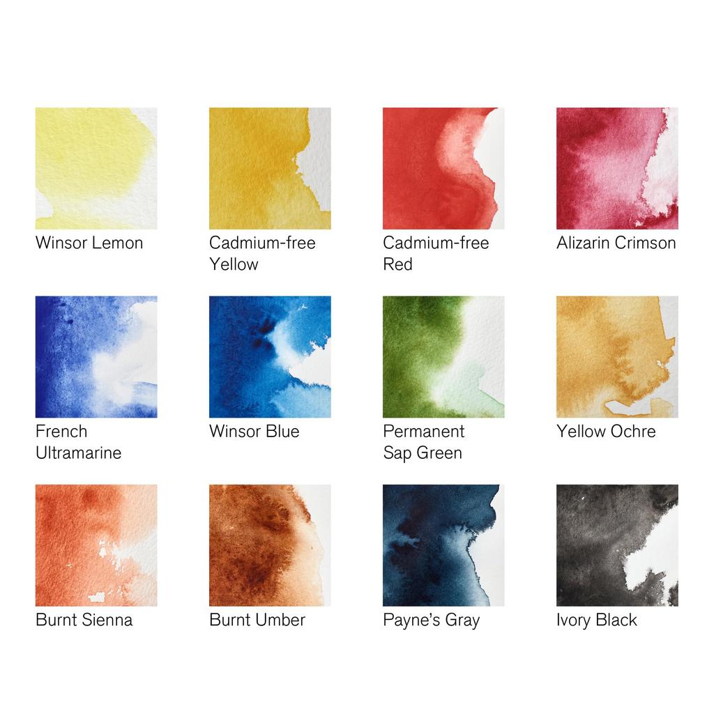 Winsor Newton Watercolor Paint Profesionální Watercolor Field Pocket Set Half Pan 12 Color Set 18809685 &