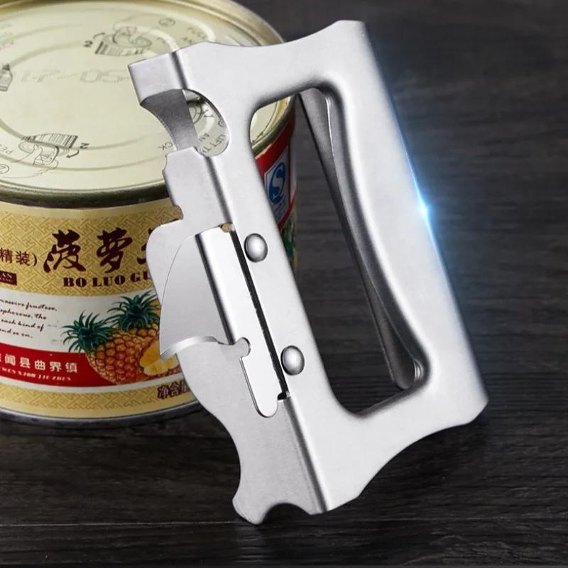 Otvírák na pivo Nerezová ocel Železo Hrot na plechovku Nůž Protiskluzový Multifunkční otvírák Jednoduchost Domácí Kuchyňské nářadí