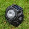 1PC Solar Outdoor Lights 4 Small LED Beads Garden Waterproof Faux Stone Spotlights for Patio Lawn Landscape Decoration Lamp