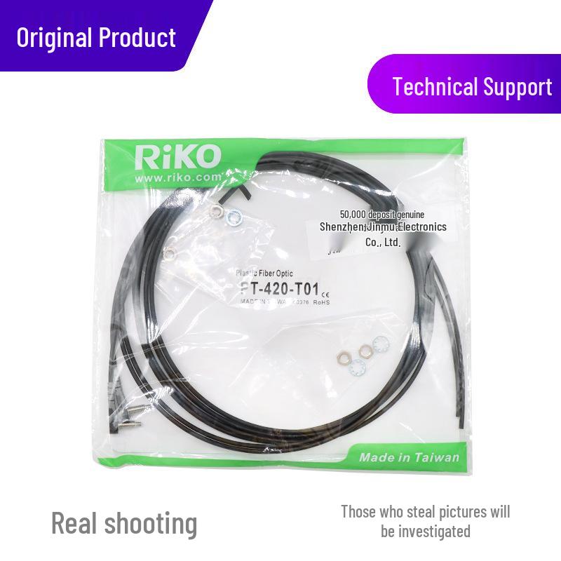RIKO PT-420-T01 Right Angle M4 Fiber Optic Sensor Probe