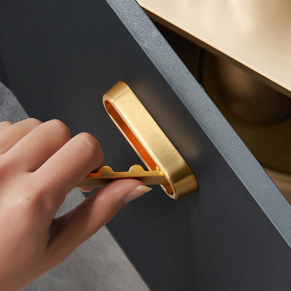 1Pc Foldable Wall Hanging Coat Hook with Screws,Minimalist Style Bathroom Bedroom Furniture Handle Cabinet Wardrobe Hardware