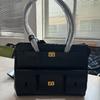 Borsa Tote ad Ala in Pelle di Alta Qualità, Grande Capacità, Lusso, Tendenza, Texture Avanzata, Semplice, Morbida, Resistente all'Usura, Borsa da Viaggio