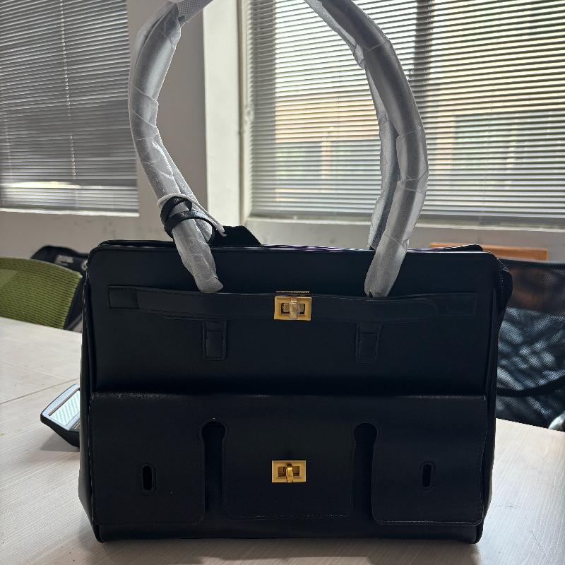 Borsa Tote ad Ala in Pelle di Alta Qualità, Grande Capacità, Lusso, Tendenza, Texture Avanzata, Semplice, Morbida, Resistente all'Usura, Borsa da Viaggio
