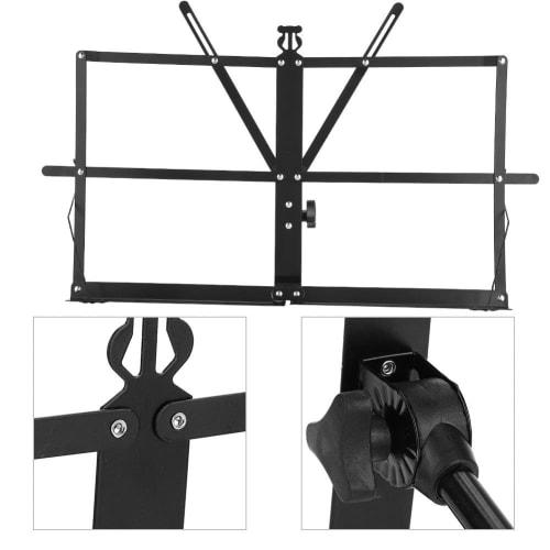 Adjustable Music Stand, Desktop Music Stand with Foldable Design, Portable, for Violin, Guitar, and Other Instruments, Perfect for Performance, Practi