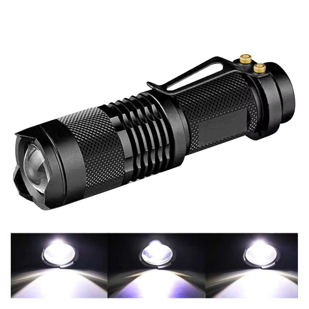 Aluminum Zinc Zinc Alloy LED Zoom Flashlight Super Bright Dimmable Camping Lamp  Outdoor Activity