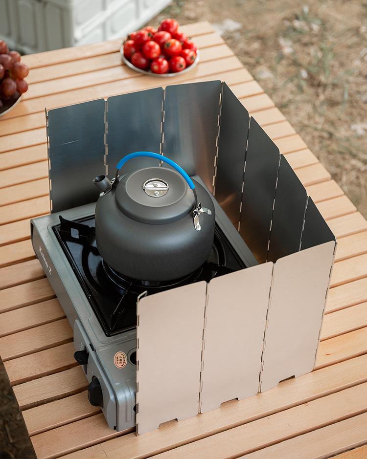 Portable Three-Fold Windshield Camping Stove - Large Heat Concentrator