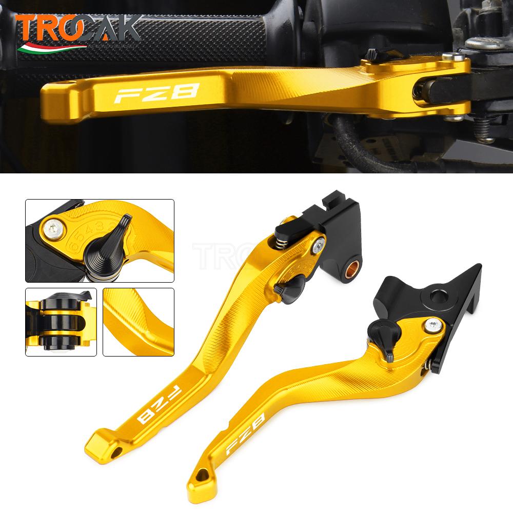 

Новинка 2022 года для YAMAHA FZ8 FZ 8 2011 2012 2013 2014 2015 короткие тормозные рычаги сцепления с ЧПУ, регулируемые ручки мотоцикла