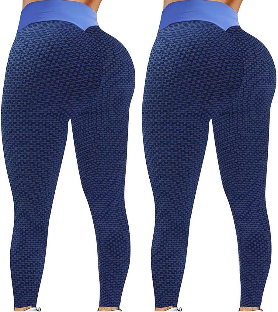 2PC Womens Stretch Yoga Leggings Fitness Running Gym Sports Pants