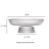 Ru Han Crystal Glass Fruit Plate with Gold Rim