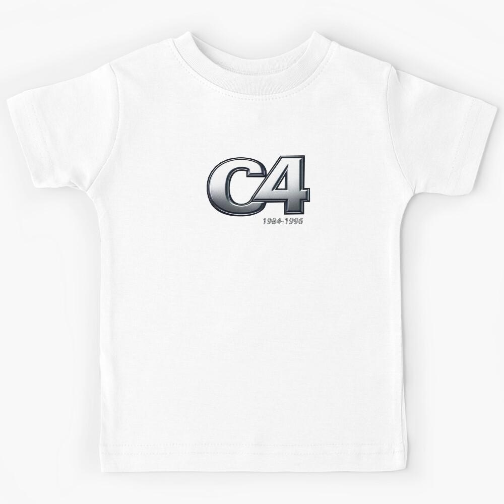 C4 CLASSIC VETTE SPORTS CAR BADGE 1984 - 1996 MUSCLE CAR Kids T-Shirt 150