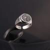 New Ring Men's Tai Chi Bagua Transport Nine-character Mantra Wide Food Punk Ring