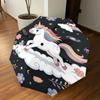 1PC Unicorn Clouds Umbrella-8-Rib Reinforced Portable Folding Travel Suitable for All Seasons Outdoor Daily Use  -J0366