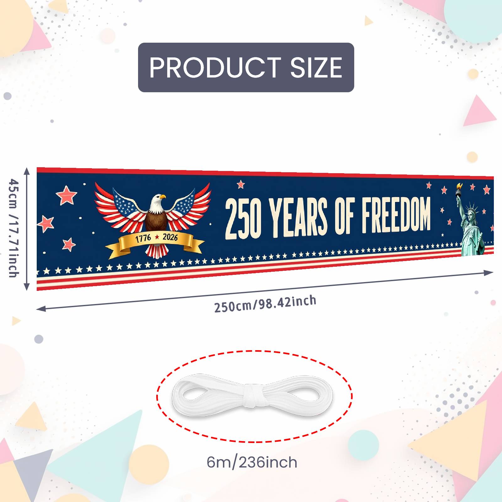National Event Display Navy Blue Base Freedom Commemoration Backdrop Liberty Celebration Backdrop Statue Of Liberty Graphic