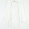Prada P421E S201 White Cotton Triangle Logo Back Long Oxford Button-Down Shirt Tops 36 whiteUsed
