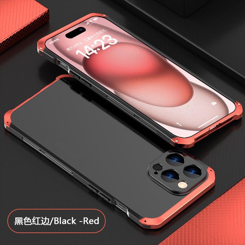 Metal Phone Case IPhone 15 Pro Max With Screw Lock Anti-Drop Full Coverage Protection