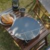 Stainless Steel Grill Pan Baking Net Rack Barbecue Frying Pan Roast Meat Draining Oil Anti-baking Scorching Grill for Camping