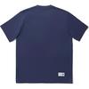 Li Ning Embroidered Round Neck Loose Short Sleeve T-Shirt Unisex Tops Deep-Navy AHSU209-5