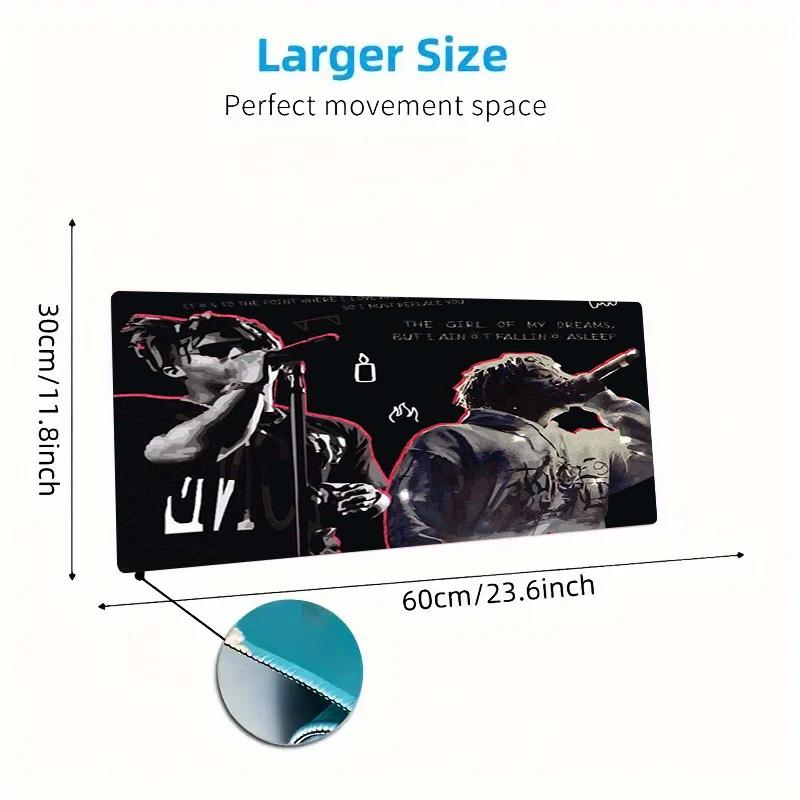 999 rapper Color Mouse Pad Large Gaming Table Cushion Non-slip Laptop Tablet Big Mousepad XXL Mat Mini PC Playmat With Lock edge
