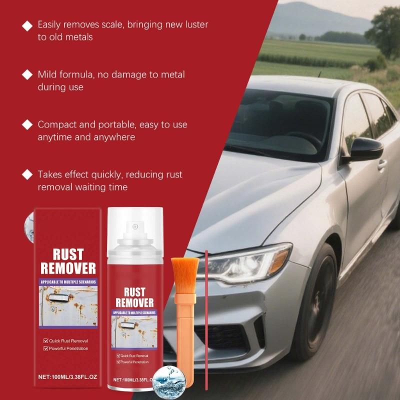 100ml Rostentferner Entrostungssprüher Multifunktions-Automobil-Rostentfernungssprüher Universelle Auto-Wartung Rostschutzmittel