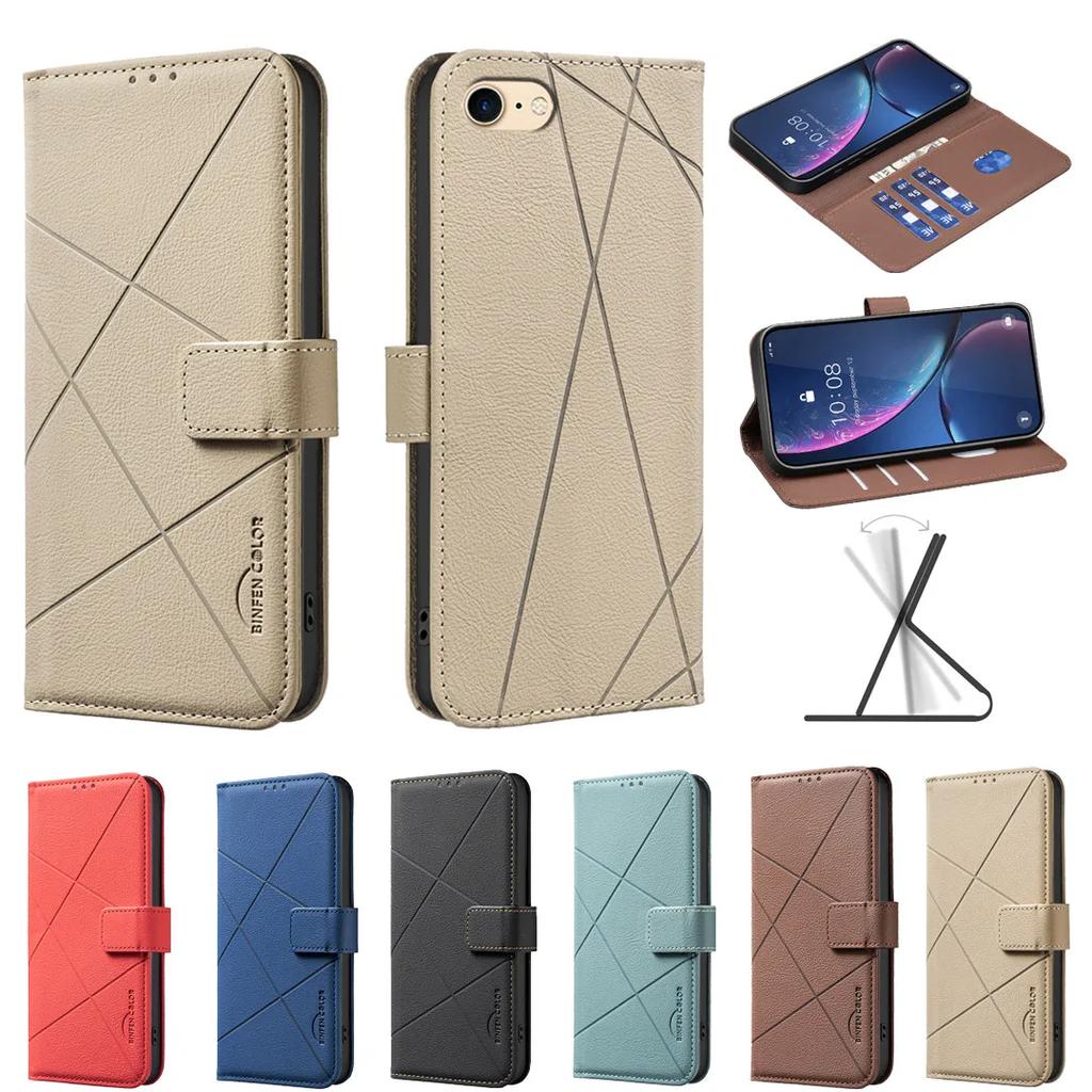 Peněženka se slotem na karty Stojánek Magnetické flipové kožené pouzdro pro iPhone 6 6 Plus 7 7 Plus 8 8 Plus Kryt Funda