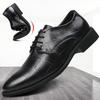 Handmade Italian Style Retro Men Leather Dress Formal Business Oxfords Shoes Men's  Party Shoes Big Size