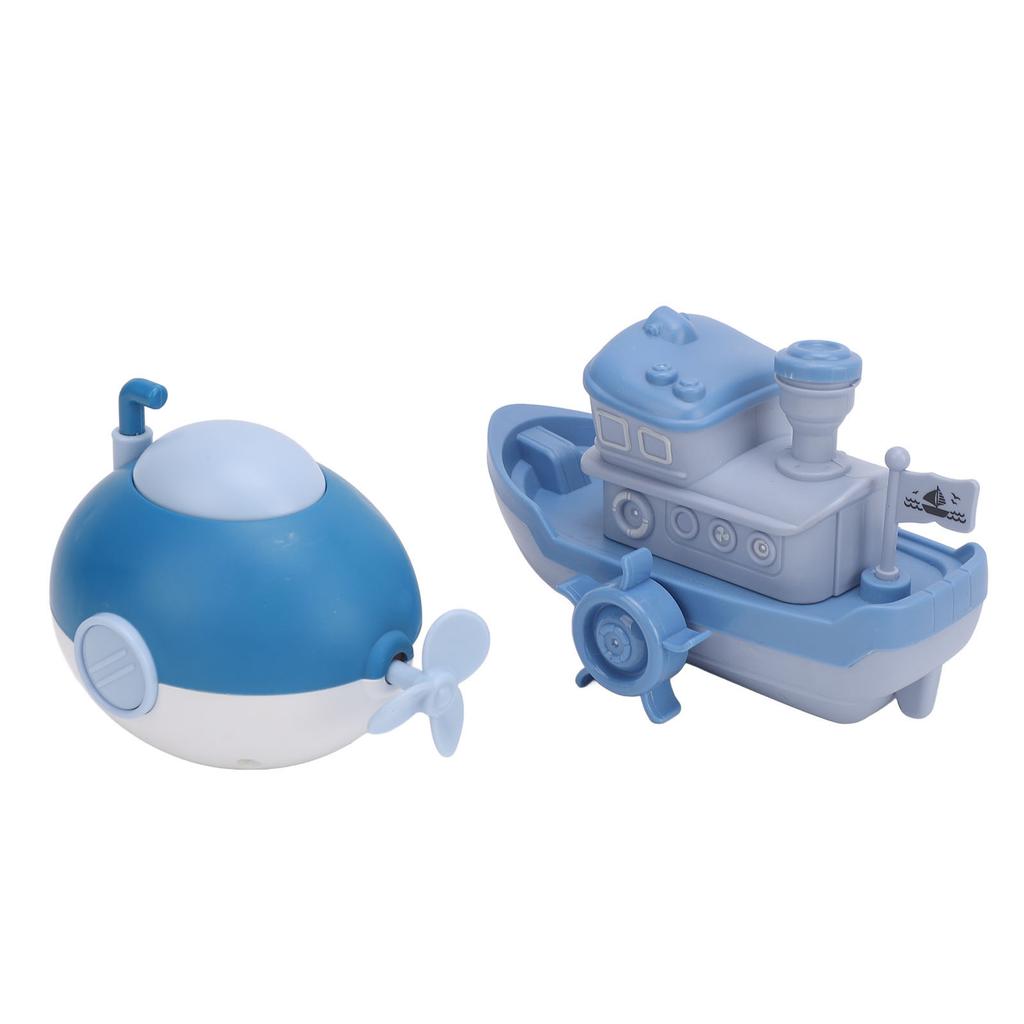 2PCS Kids Bath Toys Interactive Educational Rotating Swinging Spraying Bathing Toy Set for Infants
