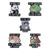 I'm Not Lazy I'm Just Saving My Energy Enamel Pins Social Anxiety Cute Turtle Raccoons Sloth Brooches Lapel Badge Jewelry Gifts