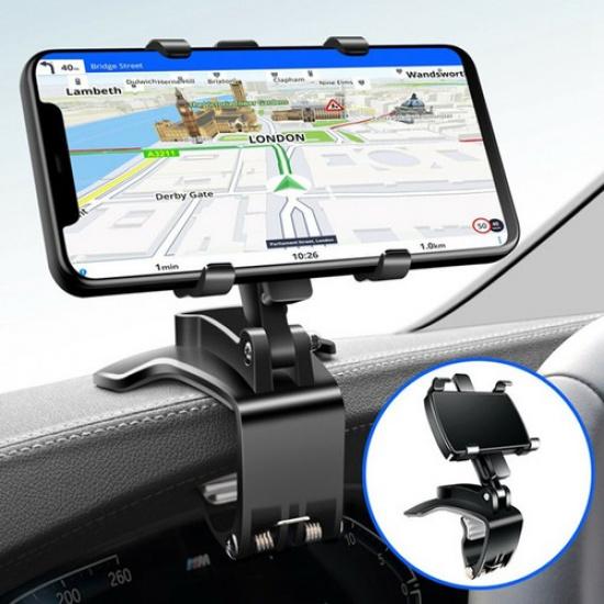 GPS Cell Phone Bracket Car Dashboard Mount Holder Stand Clamp Clip 360° Rotation