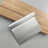 MDNG Stainless Steel Dough Scraper Set with Wooden Handles