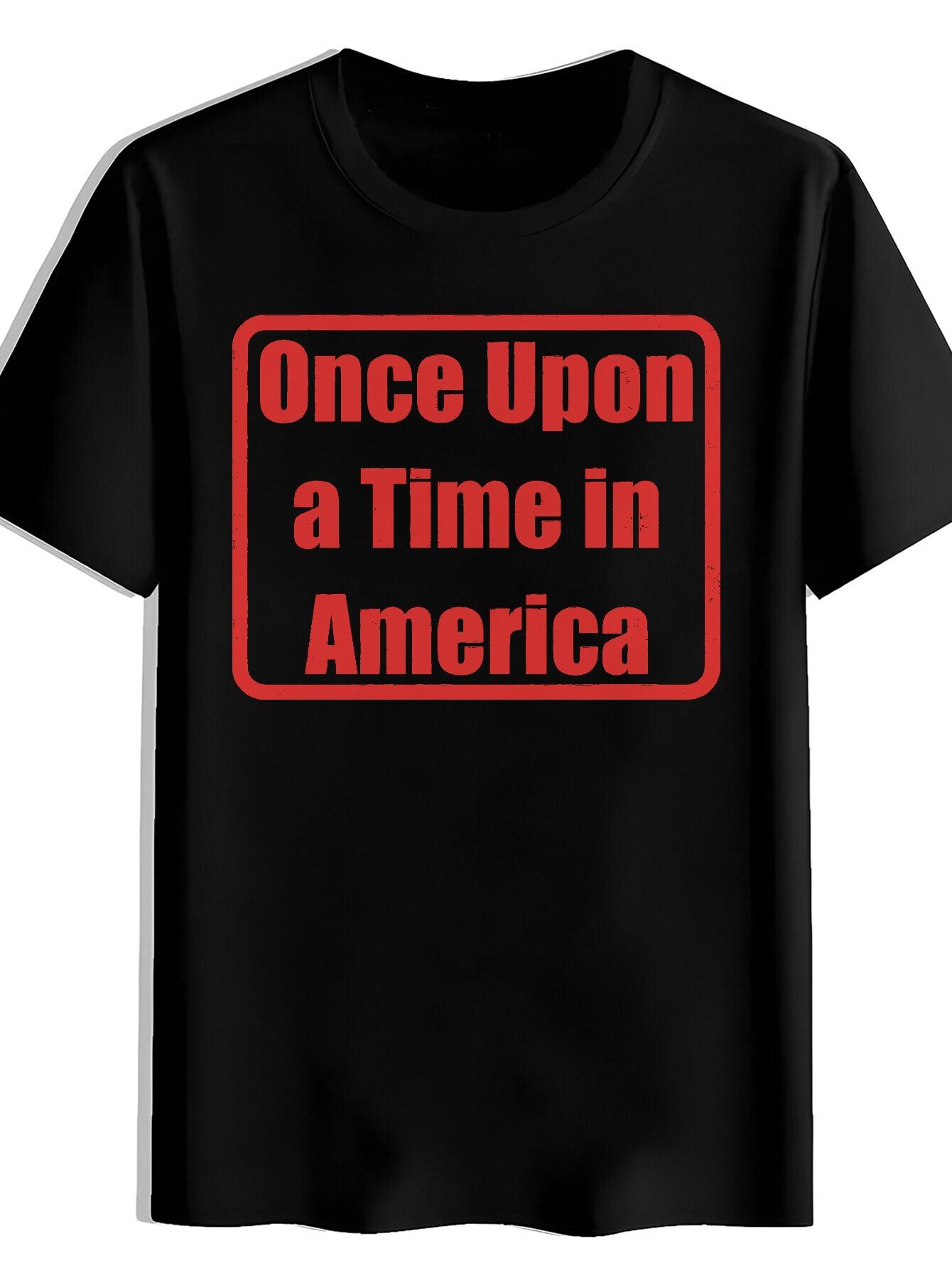 T-shirt Summer Short Sleeve with White DIGITAL Print on Red - Casual Round Neck Tee XS