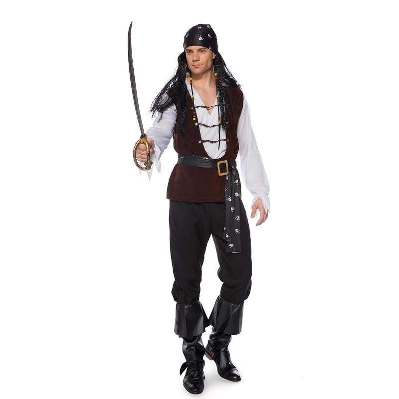 

Хэллоуинский пиратский костюм, взрослые мужские и женские парные костюмы для ролевых игр XL