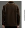 Men's 2025 Winter Fashion Lambswool Shearling Coat, Double-Sided Wear - Casual Style for Young and Middle-Aged