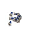 304 Stainless Steel Phillips Flat Head Self-Tapping Screw with KM Anti-Loosening - Adhesive Dispensing, Sizes M2-M4.
