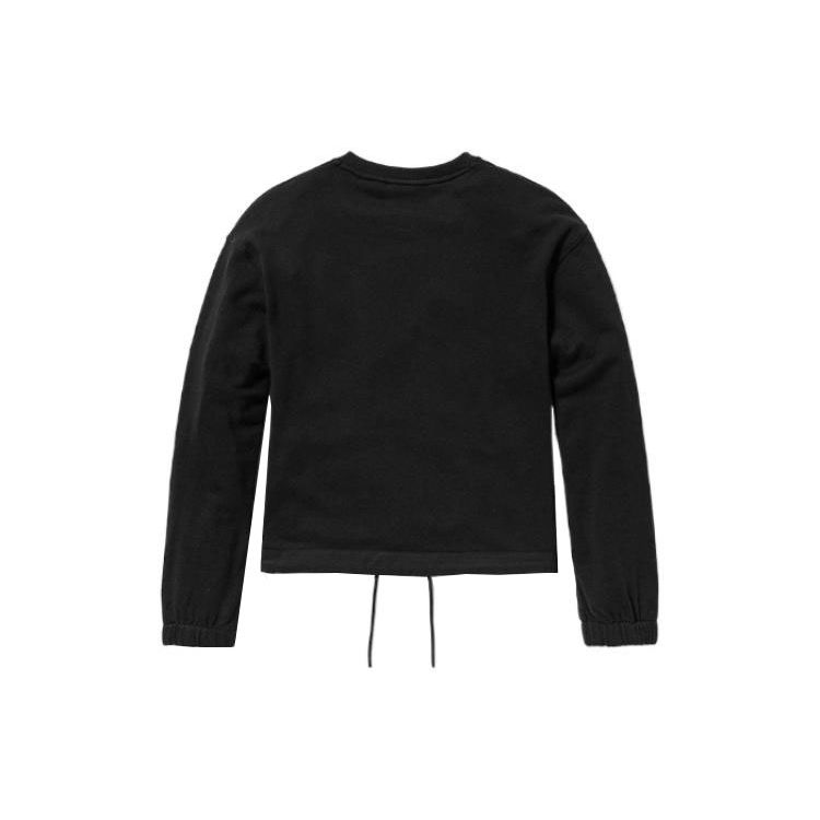 Timberland Solid Color Pocket Casual Round Neck Sweatshirt Women Tops Dark-Gray A6AA5-001