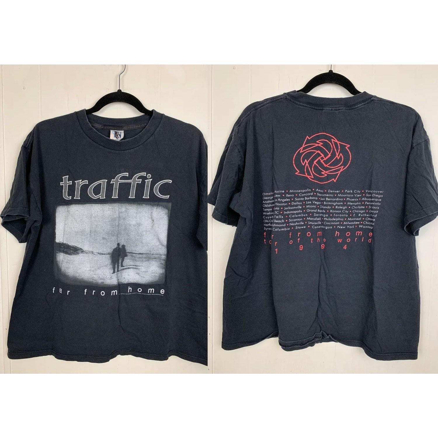 Vintage Traffic Far From Home Tour of the World 1994 Tshirt Unisex T-Shirt XL