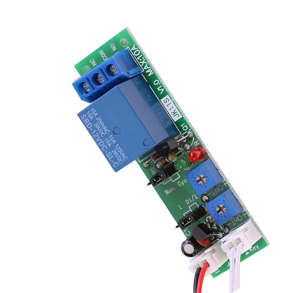 Adjustable Cycle Timer Delay On Off Switch Relay Module (DC12V,0 120min)