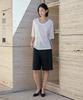 Siyajyu Sitp5287 U-Neck Relaxed Short Sleeve T-Shirt_Ivory