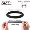 120 Pcs No Damage Hair Ties for Thick Hair, Large Soft Seamless Nylon Hair Elastics for Women, Ponytail Holders, Hair Accessorie