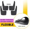 4Pcs Universal Rubber Mudflaps, Front Rear Splash Guards for Car SUV Truck, 21x36cm