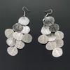 New Fresh Fashion Stackable Leaf Earrings For Women Hollow Geometric Drop Dangle Long Earings Gold Silver Black Green Blue Color