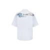 SS23 Shishi Large M Print Short Sleeve Shirt Men Shirts White 2ESHTM3SS273OSCT