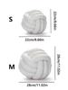 Woven Ball Pillow, Knotted Cushion with Backrest, Perfect for Sofa Decoration For Home, Bedroom Decoration