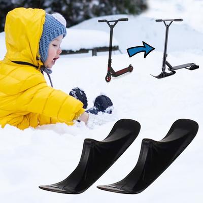 1 Pair Scooter Sled Sled Ski Board Snow Sledge Board Set Snow Ski Scooter Ski Scooter for Child Kids Outdoor Accessories